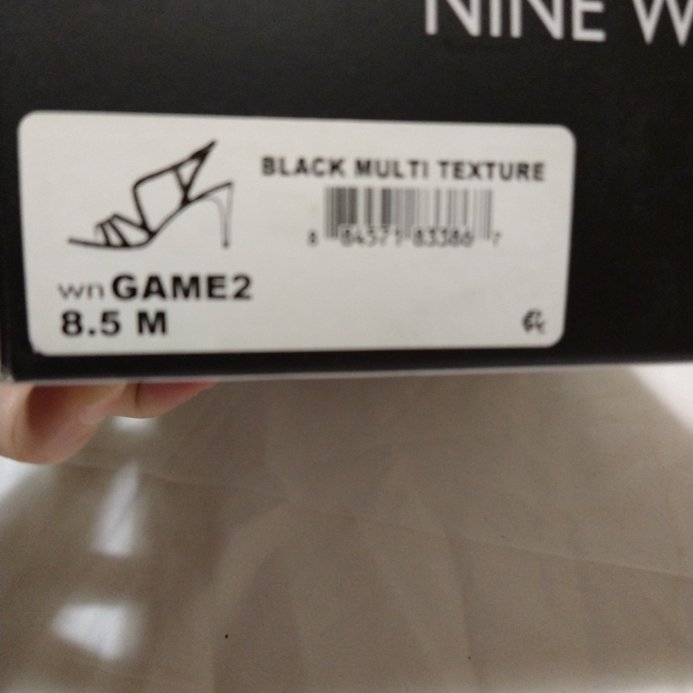 Nine West Game 2 Black Braided Strappy Sandals - Picture 15 of 15
